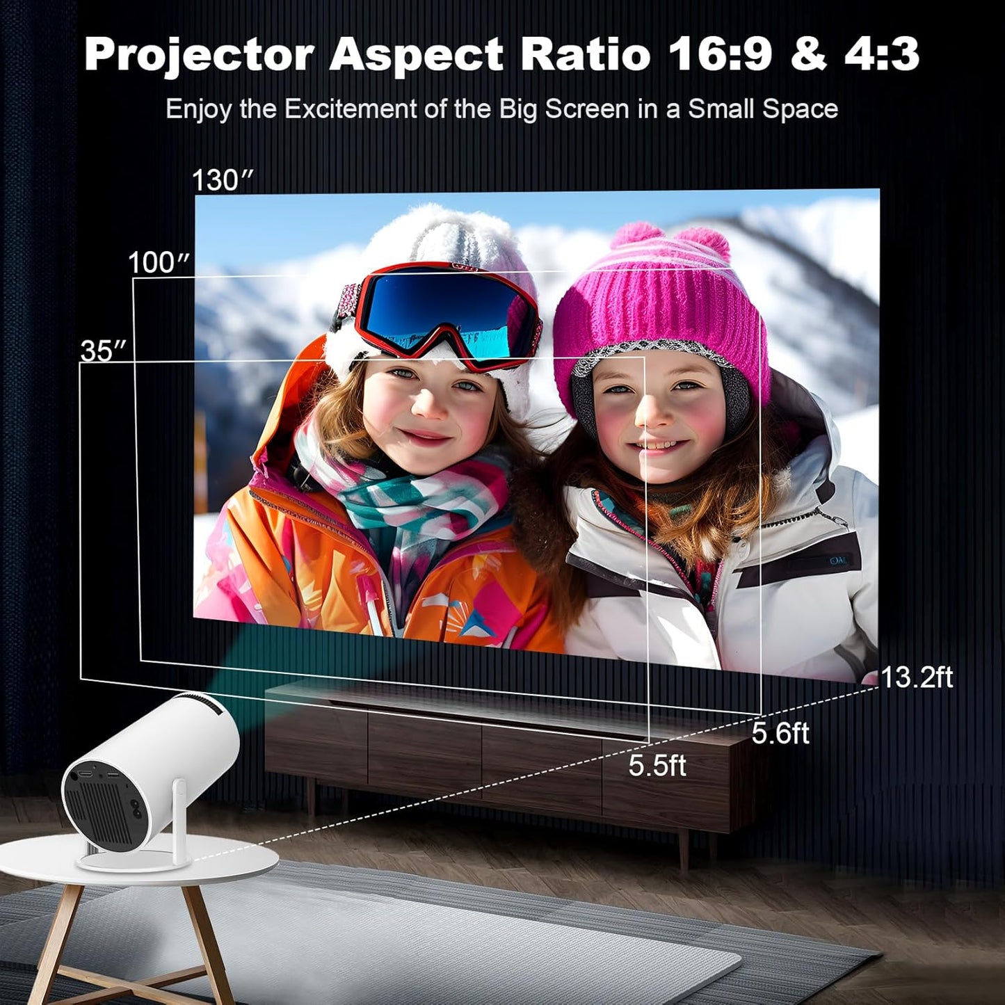 HY300 PRO 4K Mini Projector