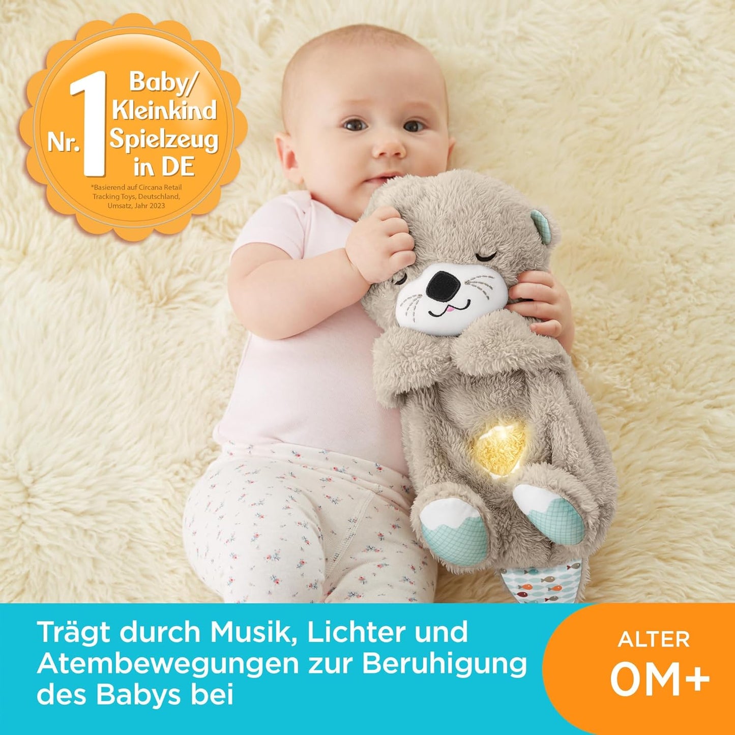 Breathing Teddy Bear | Plush Infant Musical Soother