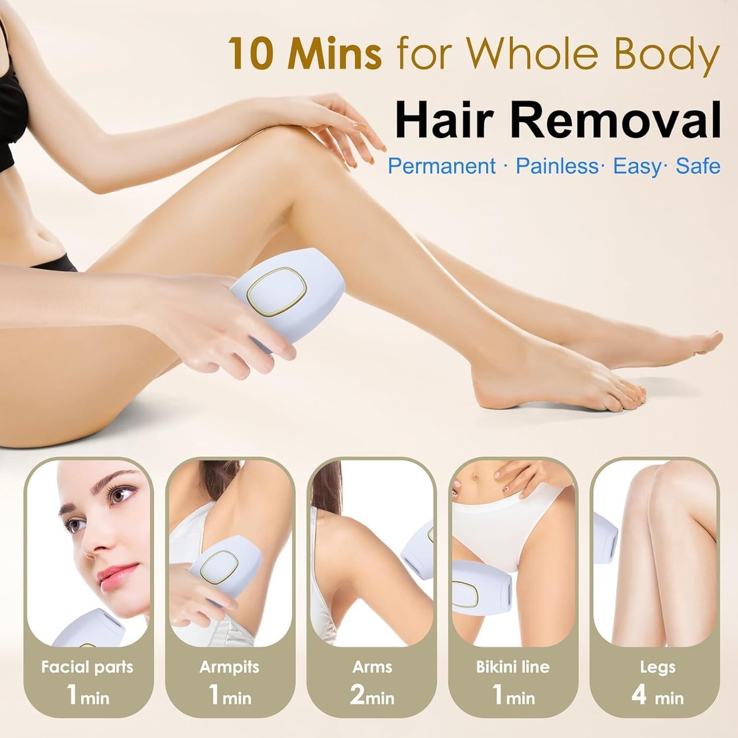 IPL Laser Hair Removal Device for Women and Men