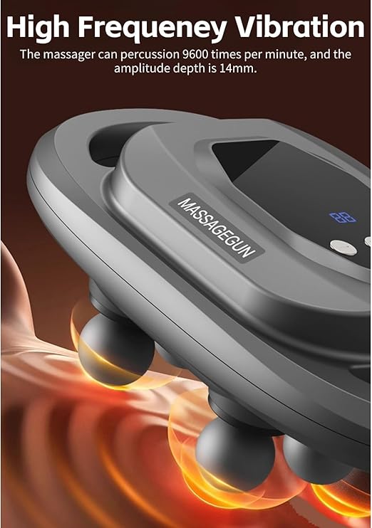 مسدس تدليك بستة رؤوس / مسدس تدليك الأنسجة العميقة