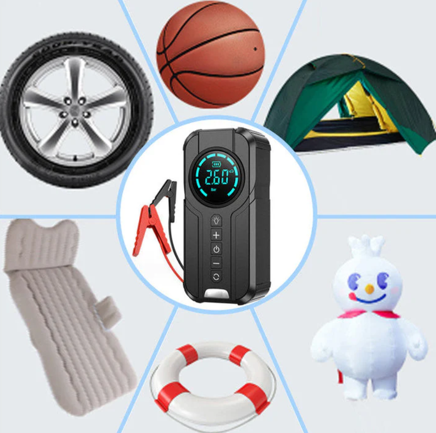 جهاز تشغيل السيارة بمضخة هواء