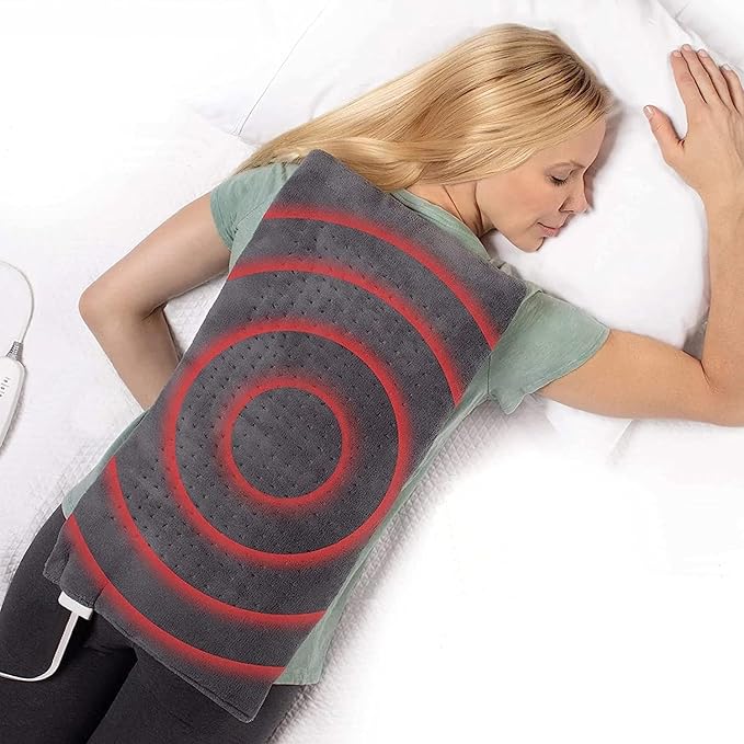 Heating Pad Electric Heating pad for Back/Shoulder/Neck/Knee/Leg Pain, Cramps and Arthritis Relief, Whole Body Pain Relief,（12in*24in）