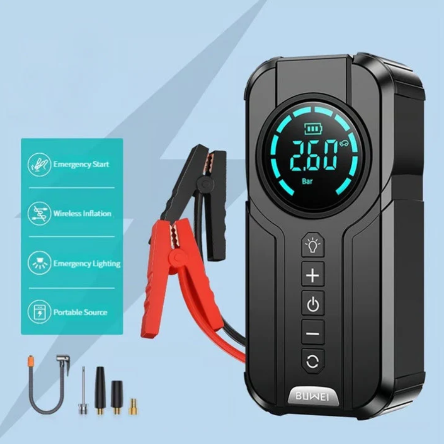 Car Jump Starter With Air Pump