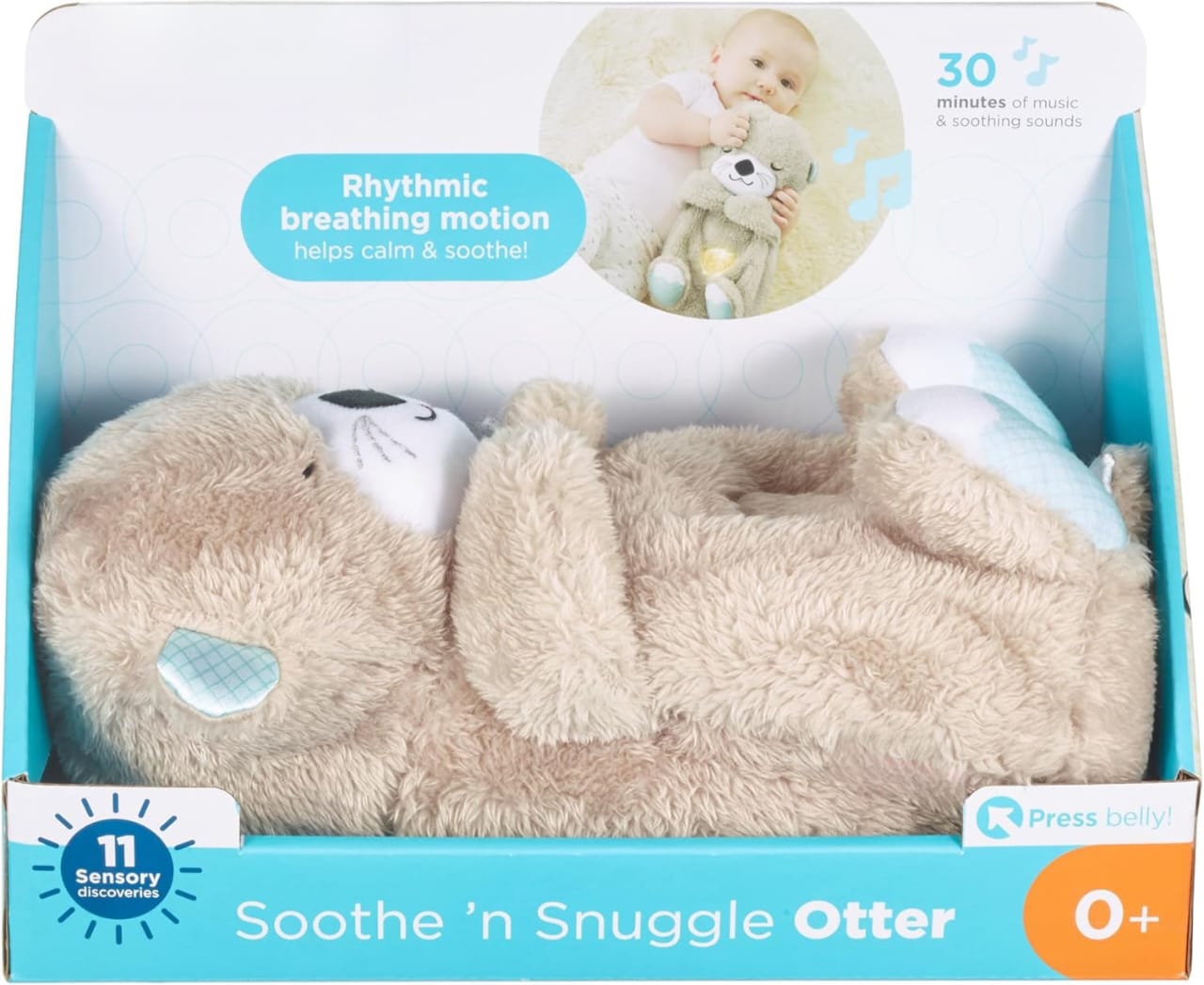 Breathing Teddy Bear | Plush Infant Musical Soother