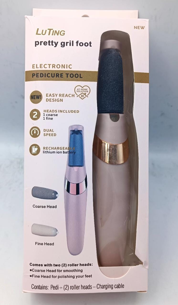 Electric Pedicure Foot File Callus Remover, Rechargeable Foot File Pedicure Foot
